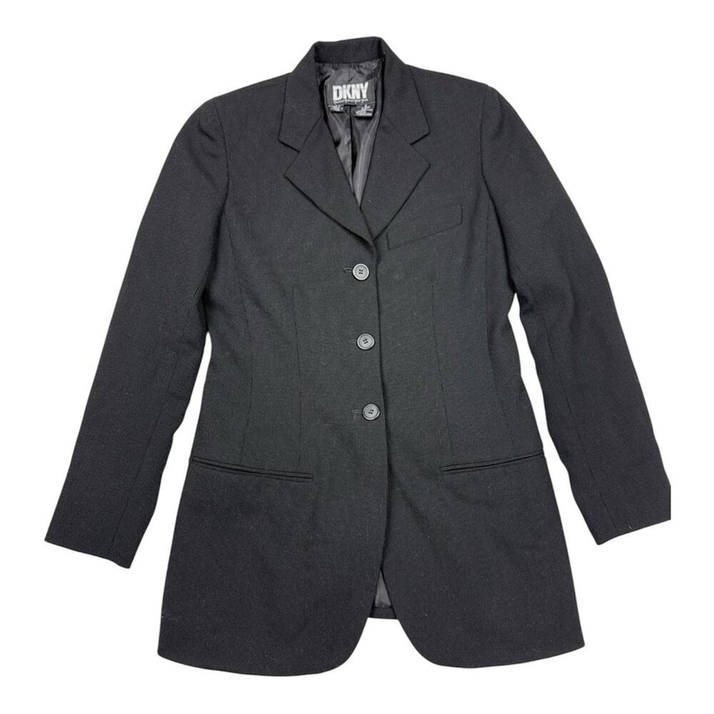 DKNY Black Women's Blazer Coat
